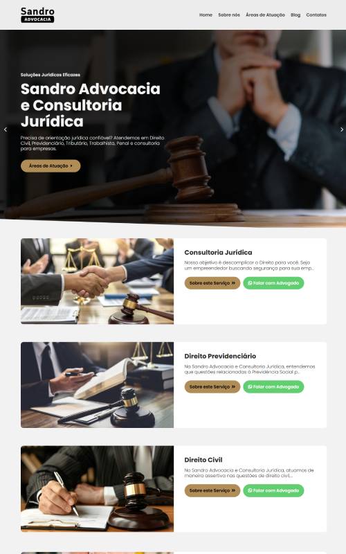 Site criado para escritório de advocacia Site criado para escritório de advocacia