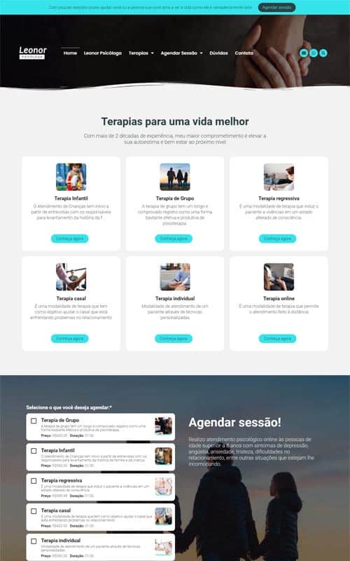 Modelo de site para psicólogos e consultórios de psicoterapia, psicologia ou terapias Modelo de site para psicólogos e consultórios de psicoterapia, psicologia ou terapias