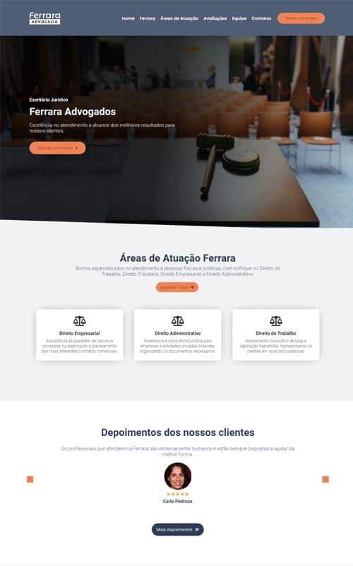 Modelo de Site para escritórios de advocacia e advogados associados Modelo de Site para escritórios de advocacia e advogados associados