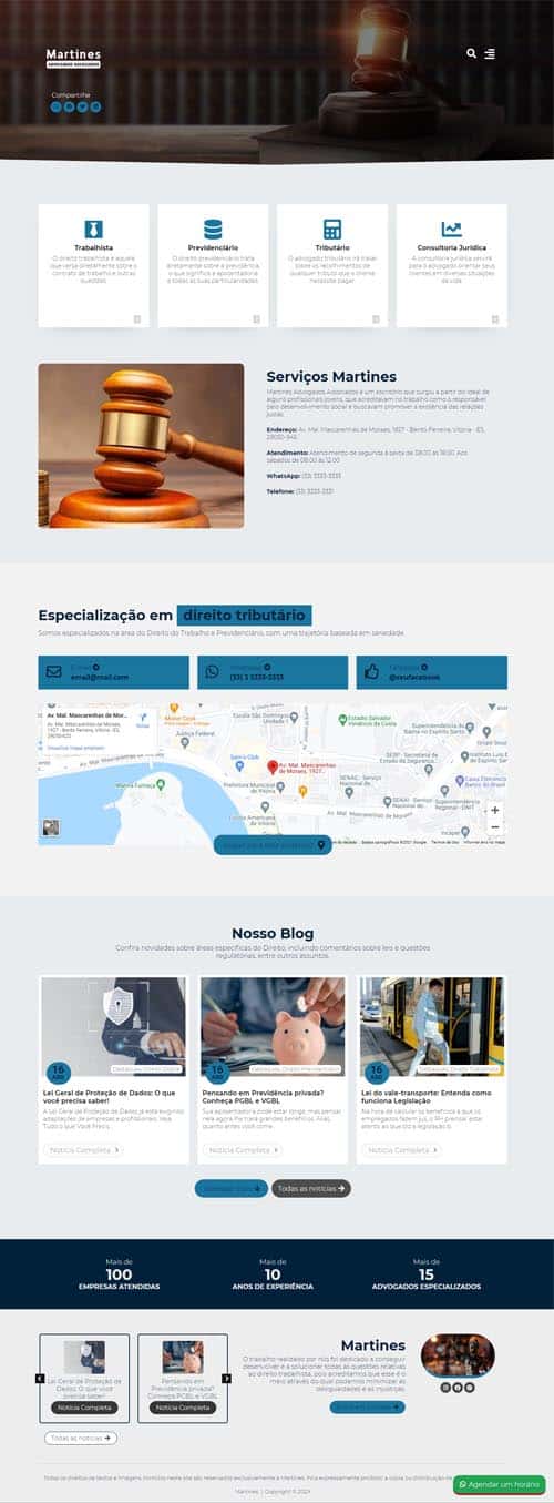 Modelo de site para escritórios de advogados associados, empresas de advocacia e advogados autônomos Modelo de site para escritórios de advogados associados, empresas de advocacia e advogados autônomos
