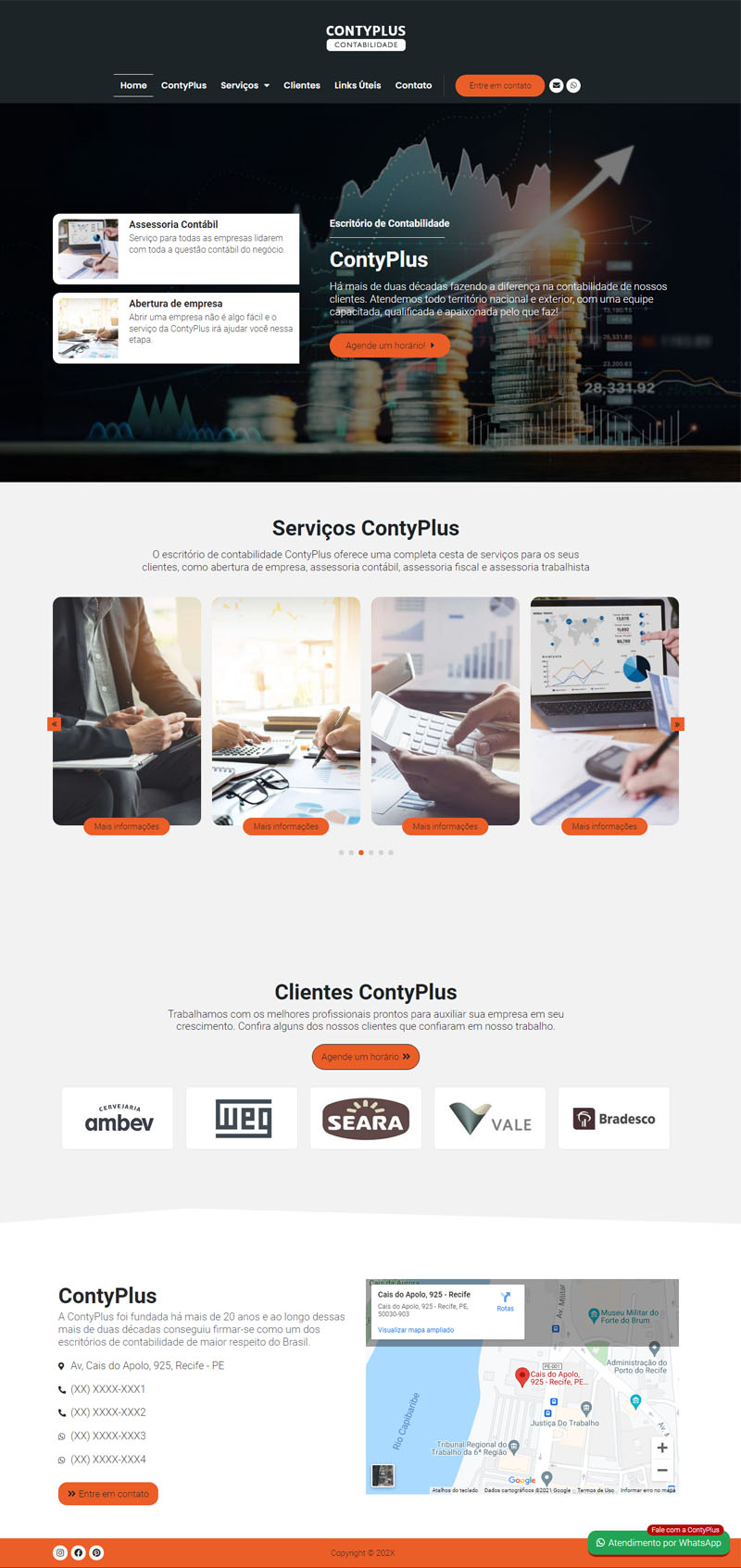 Modelo de site para escritórios de contabilidade, contadores e empresas contábeis Modelo de site para escritórios de contabilidade, contadores e empresas contábeis