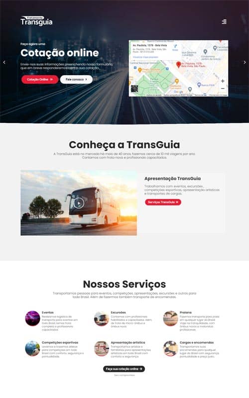 Modelo de site para empresas de viagens, excursões, passeios turísticos e transporte de pessoas Modelo de site para empresas de viagens, excursões, passeios turísticos e transporte de pessoas