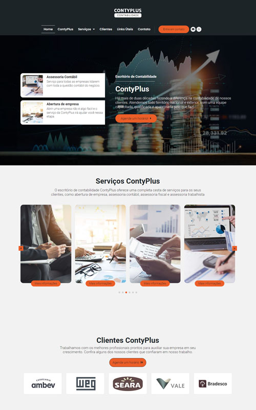 Modelo de site para escritórios de contabilidade, contadores e empresas contábeis Modelo de site para escritórios de contabilidade, contadores e empresas contábeis